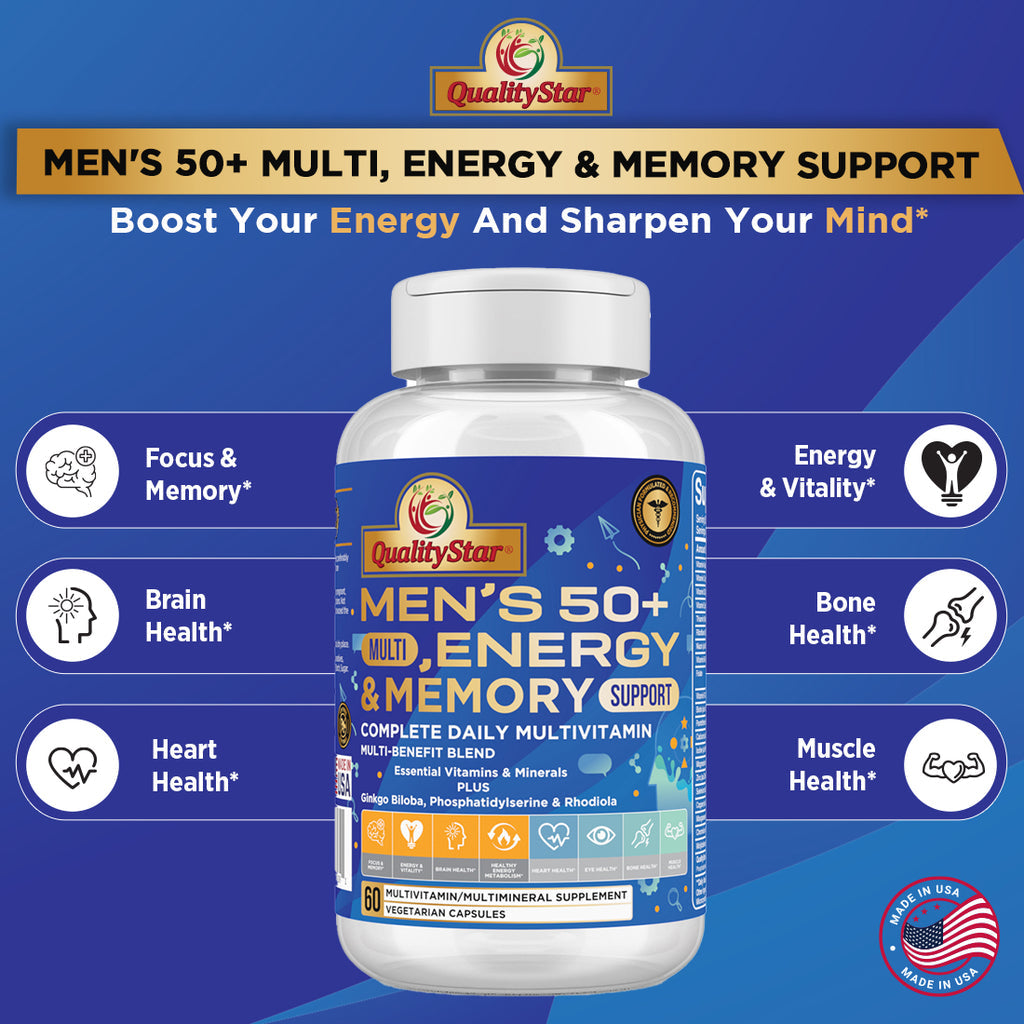 Men’s 50+ Multi, Energy & Memory Support